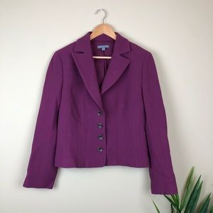 Cranberry Wool Blazer